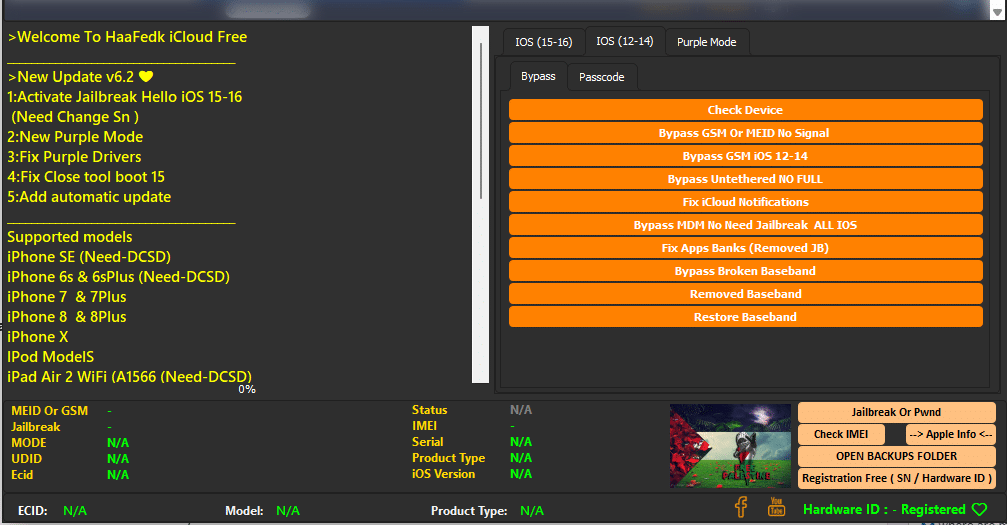 Free icloud unlocking tool haafedk icloud free tool