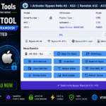 Iactivator bypass tool by gsm a2z tools showing hello a5 a12 plus ramdisk purple mode ios 26 support with icloud removal ssh dfu helper and read info apple features
