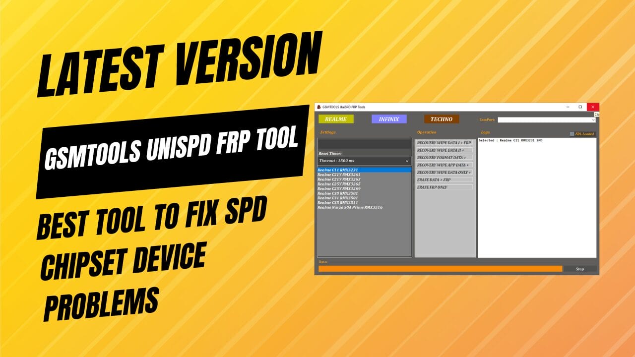 Gsmtools unispd frp tool