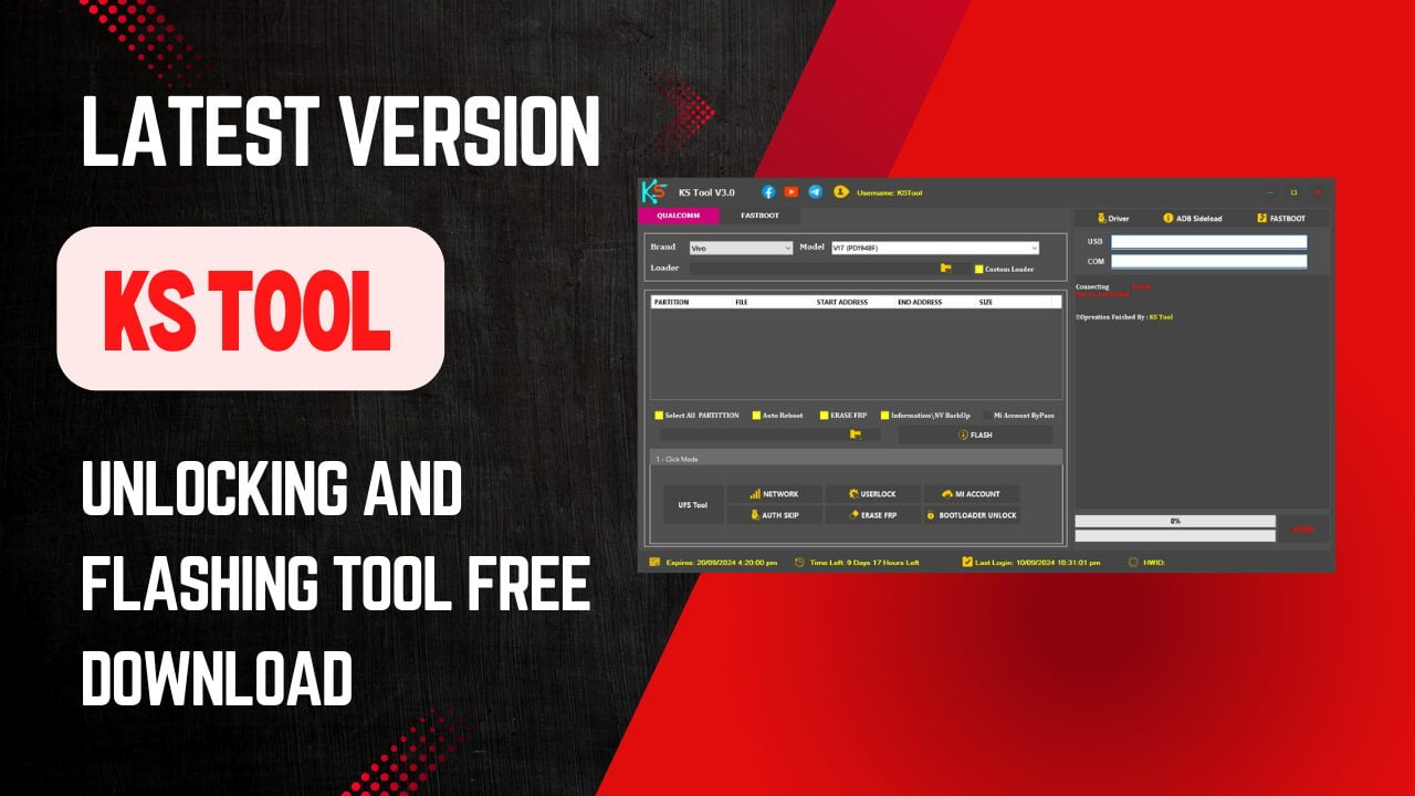 Ks tool v3. 0 unlocking and flashing tool