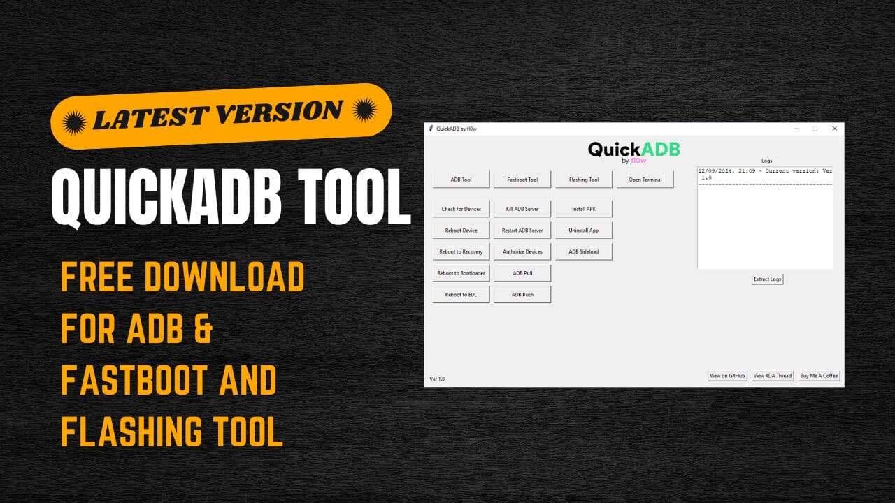 Quickadb tool adb & fastboot and flashing tool