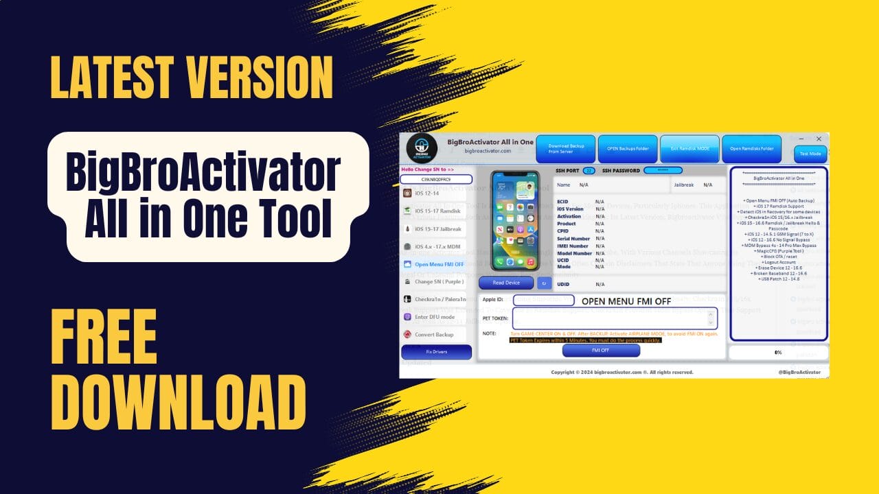 Bigbroactivator all in one tool