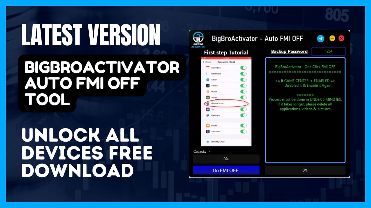 Bigbroactivator auto fmi off tool