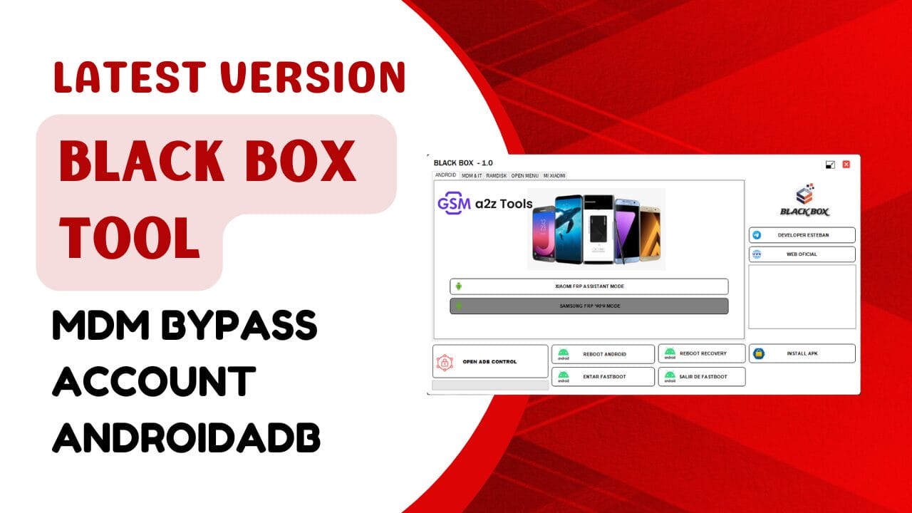 Black box tool mdm bypass account androidadb