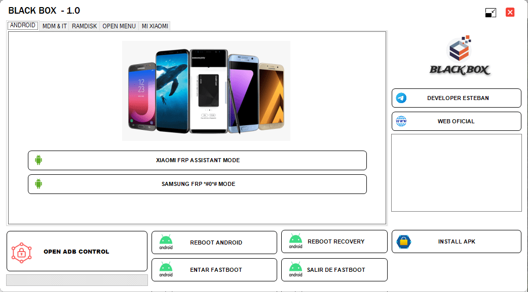 Black box tool v1. 0 mdm bypass account androidadb
