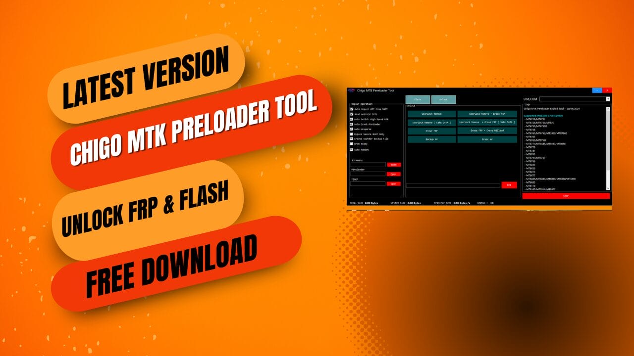 Chigo mtk preloader tool
