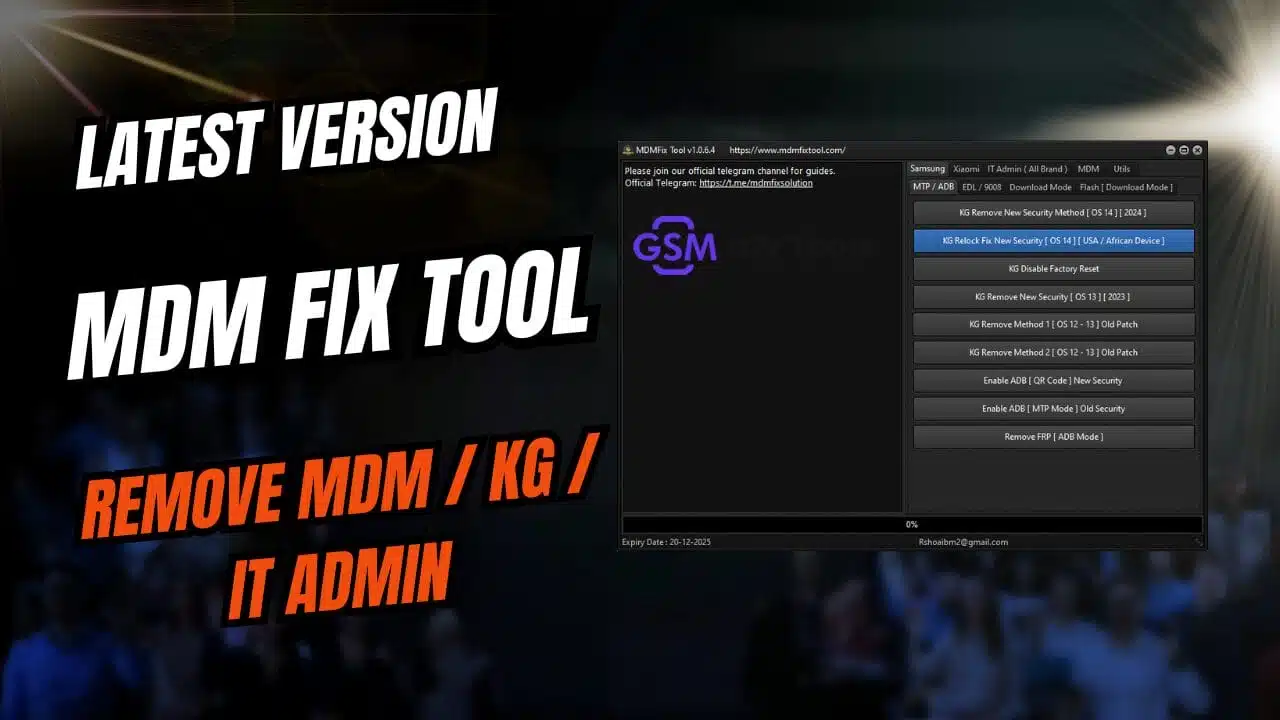 Mdm fix tool