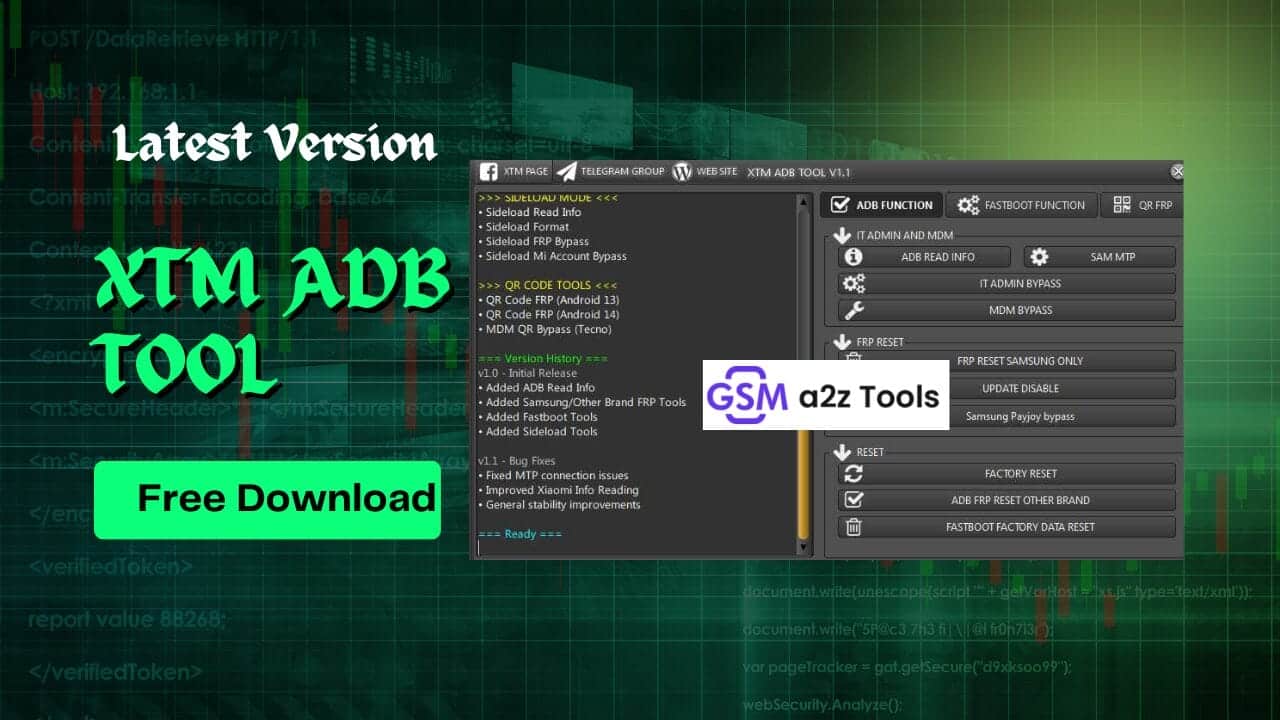 Xtm adb tool v1. 1 latest version free download