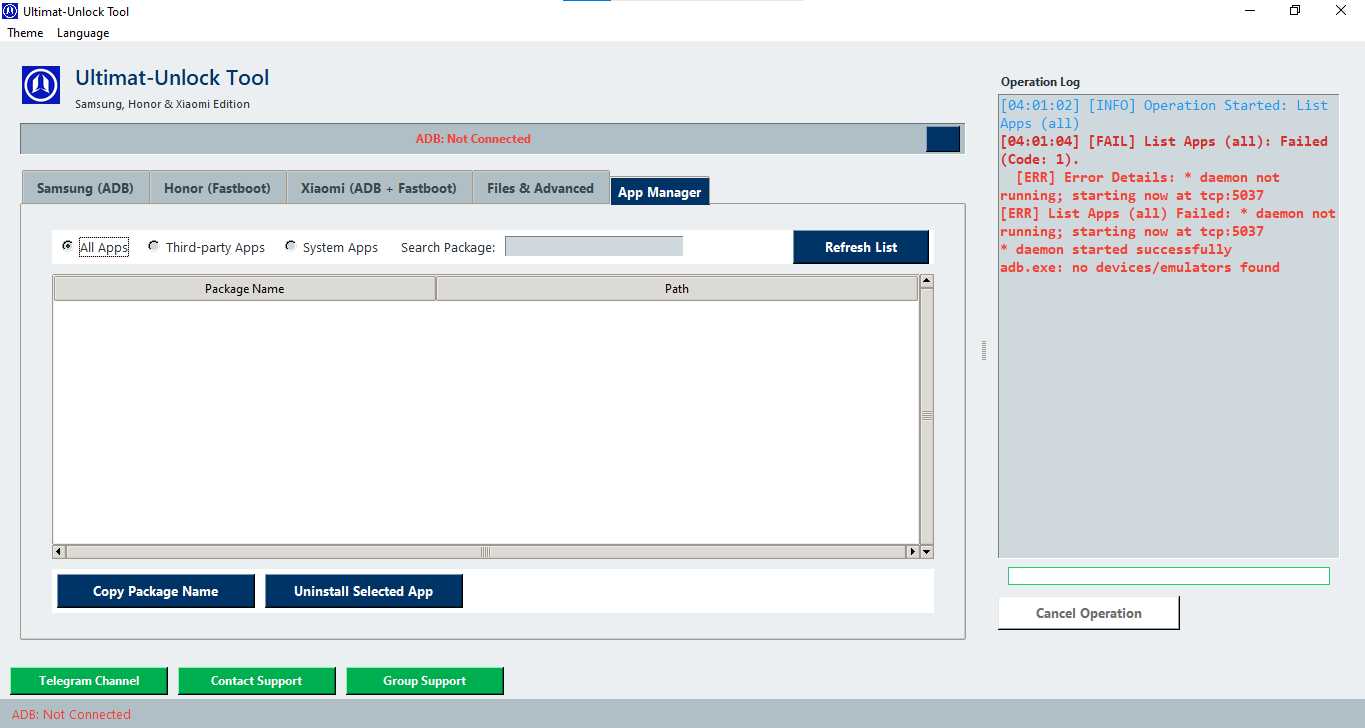 Ultimat-unlock tool for