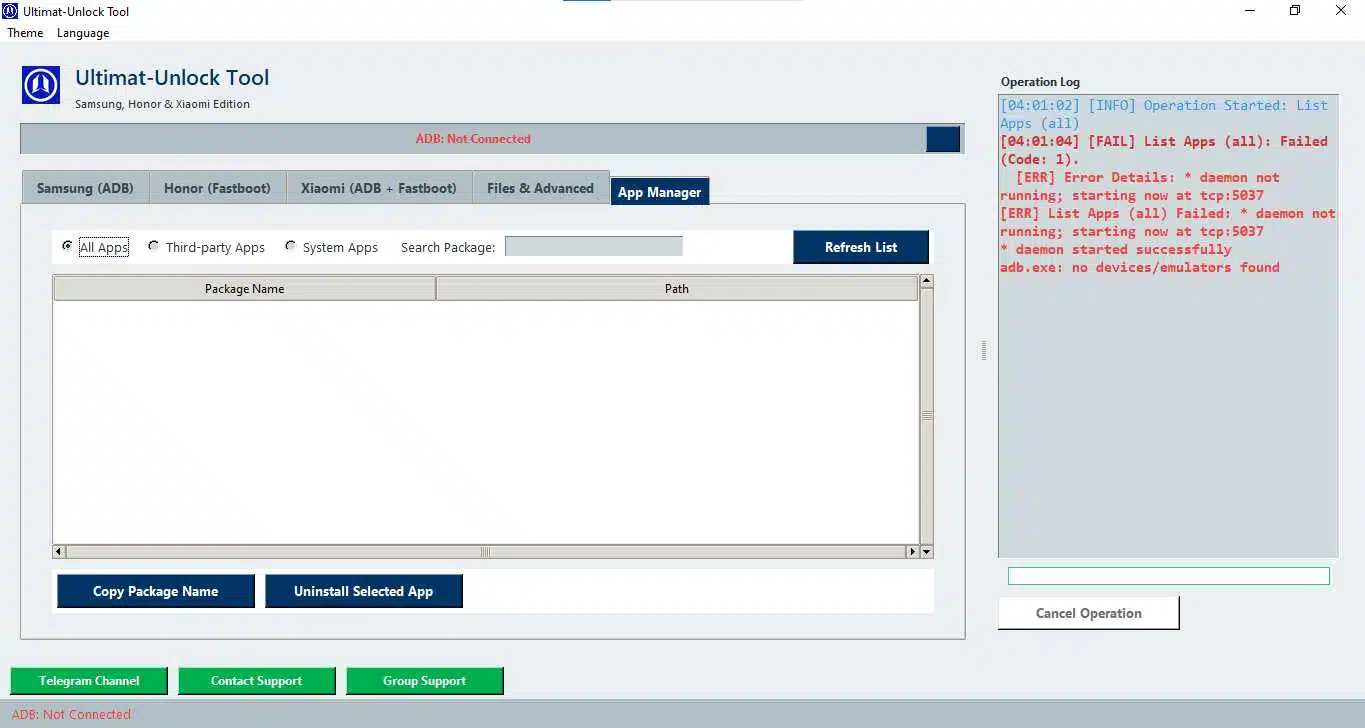 Ultimat-unlock tool for