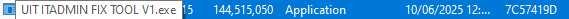 Uit it admin fix tool