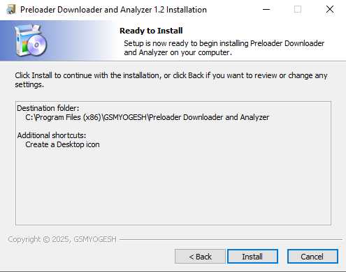 Preloader downloader tool