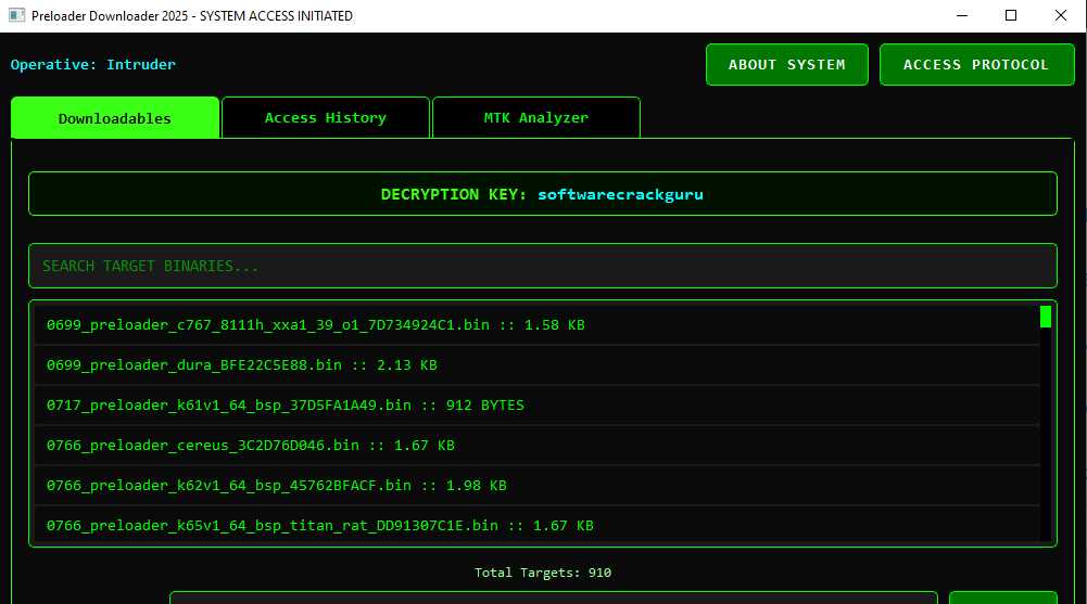 Preloader downloader tool