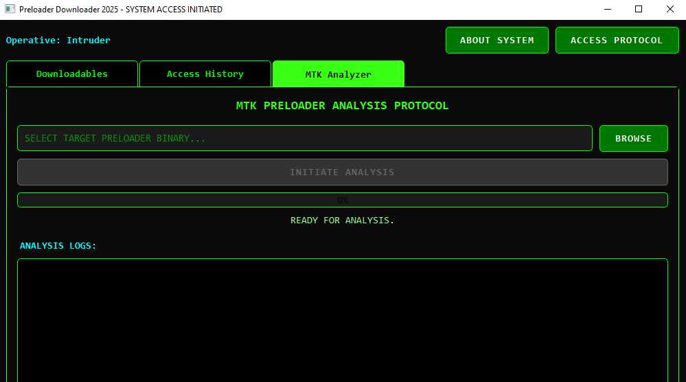 Preloader downloader tool