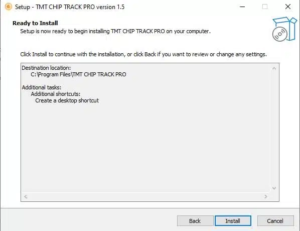 Tmt chip track pro tool