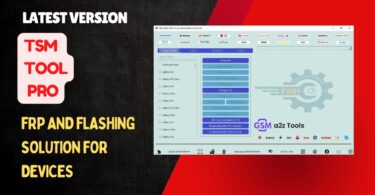 Tsm tool pro software interface for android flashing unlocking and device repair.