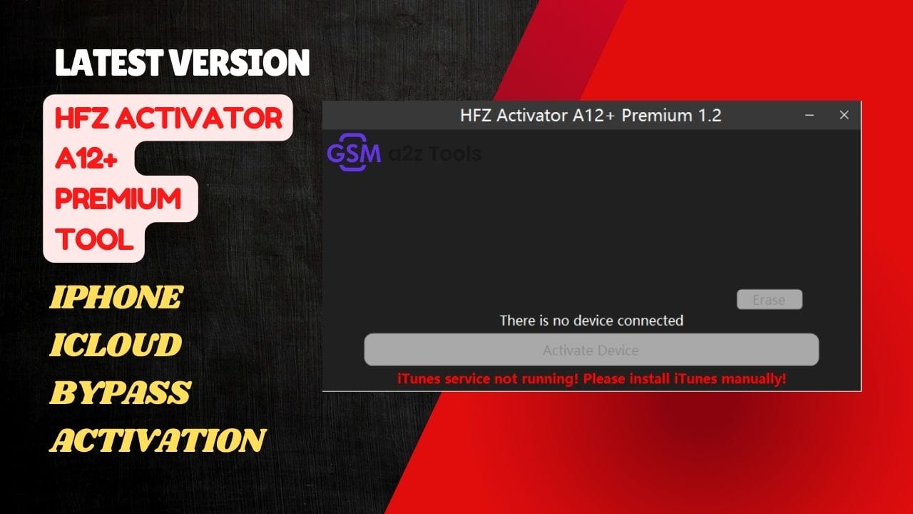 Hfz activator a12+ premium tool setup wizard welcome screen on windows showing start of installation process