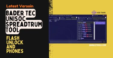 Bader tec unisoc spreadtrum tool software interface showing flash unlock and diag features for unisoc phones