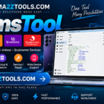 Samstool by gsma2ztools showing samsung exynos mtk unisoc qualcomm support with frp unlock read write flash backup restore and service repair features for all samsung devices
