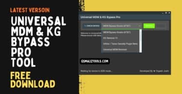Universal mdm & kg bypass pro tool interface for android device unlocking and kg removal