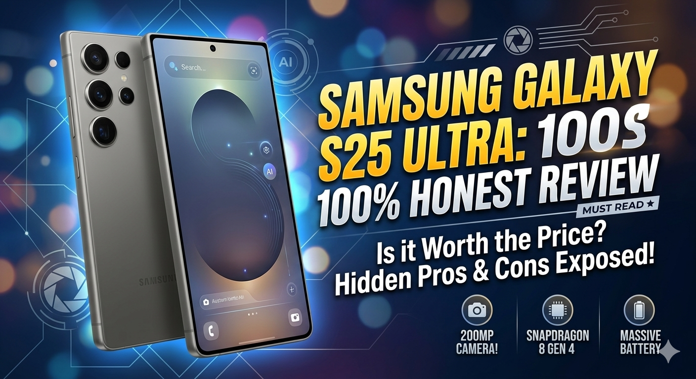 Samsung galaxy s25 ultra smartphone showing sleek design and advanced camera setup