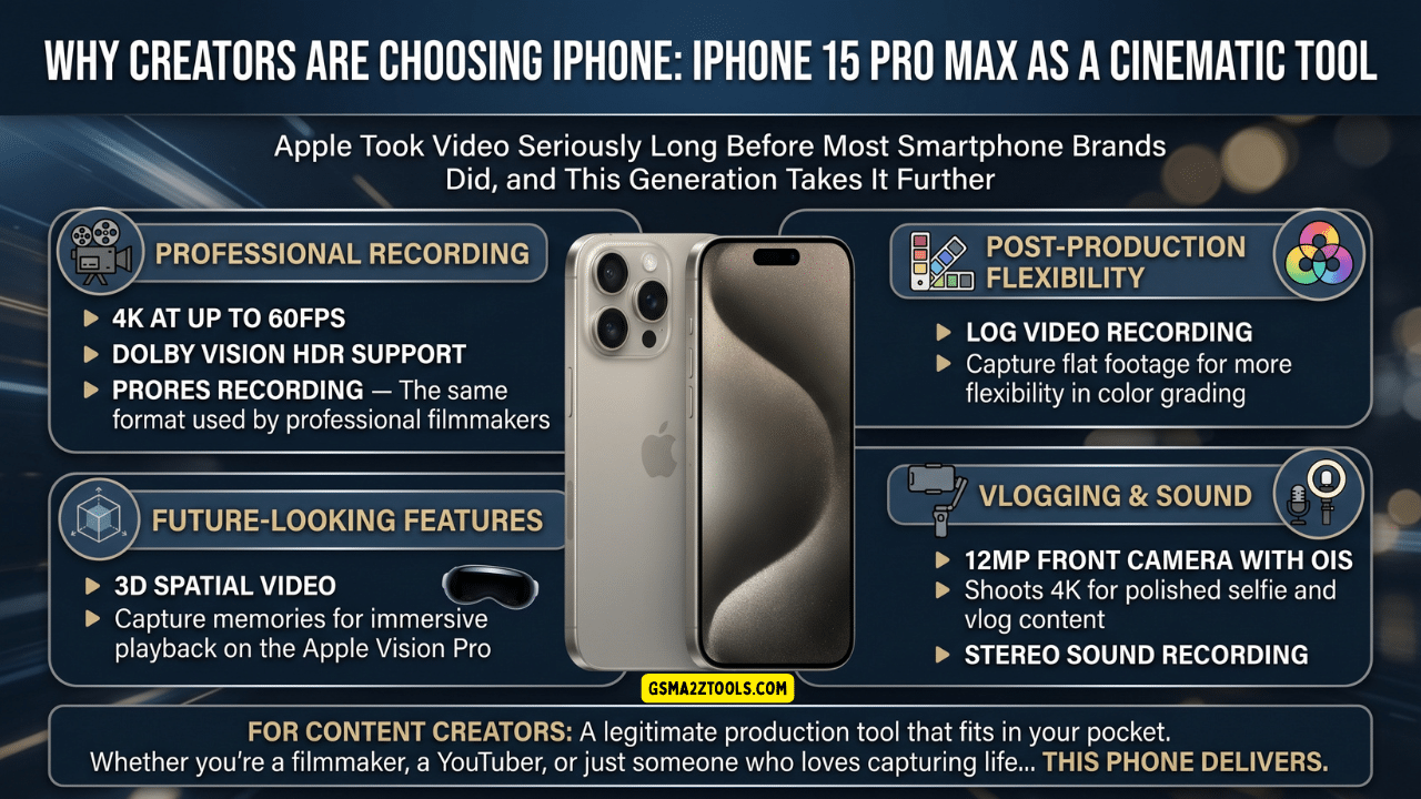 Iphone 15 pro max cinematic video features for creators and vlogging review