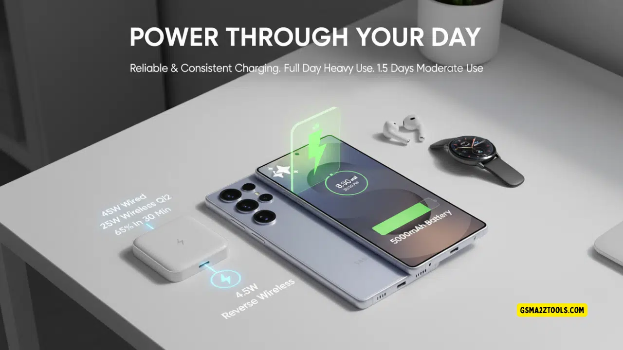 Samsung galaxy s25 ultra review and charging interface showing fast charging and battery performance