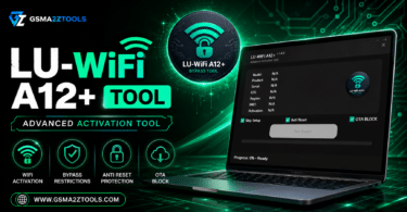 Lu wifi a12 plus tool software interface for icloud bypass and mobile repairing
