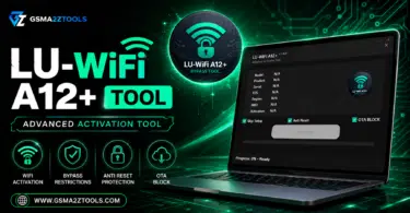 Lu wifi a12 plus tool software interface for icloud bypass and mobile repairing