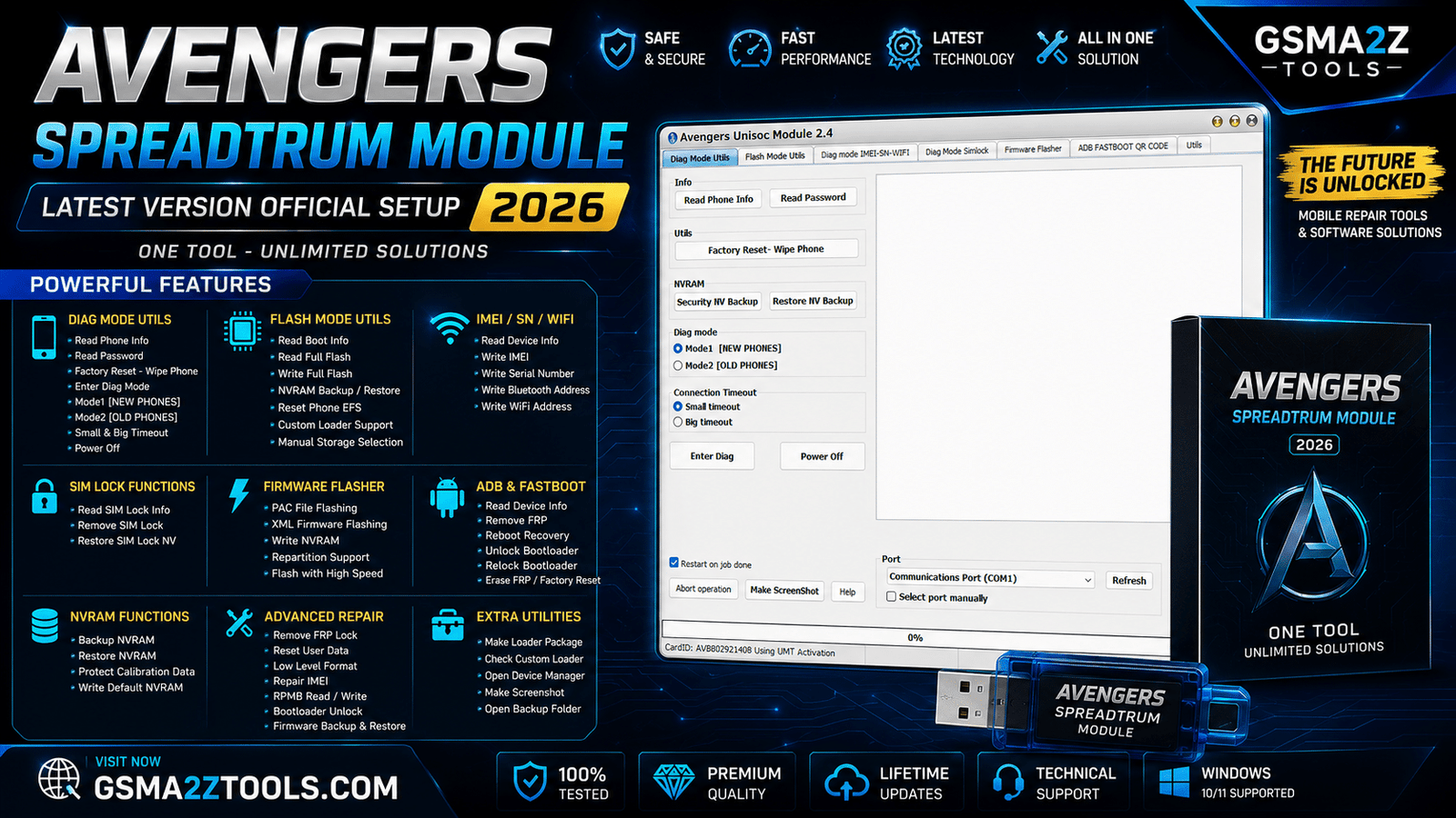 Avengers spreadtrum module latest version official setup poster with full features list